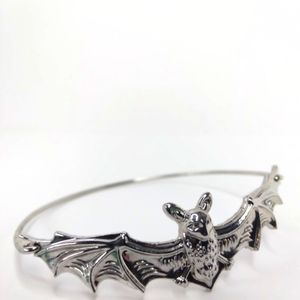 Vampire Bat Bracelet | Silver Filled Bangle